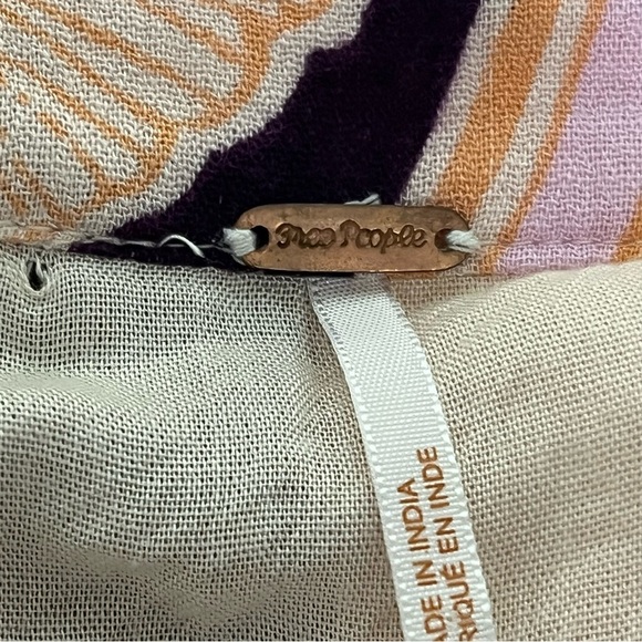 Free People Pink Bring Back The Summer Asymmetric Ruffle Maxi Skirt‎ Size 10 NWT - Picture 12 of 16